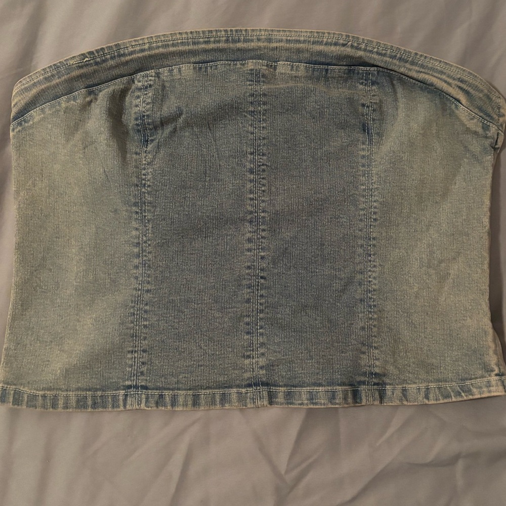 Denim Tube Top